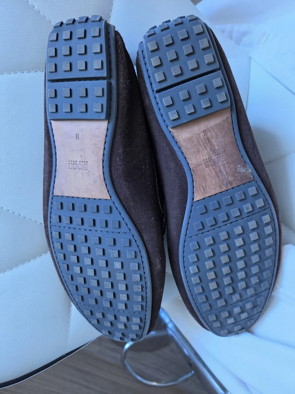 Hugo Boss Dark Brown Suede Big Daddy Loafers 👞